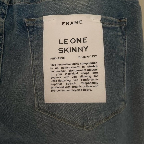 FRAME Le One Skinny Jeans Size 2 - Picture 8 of 11